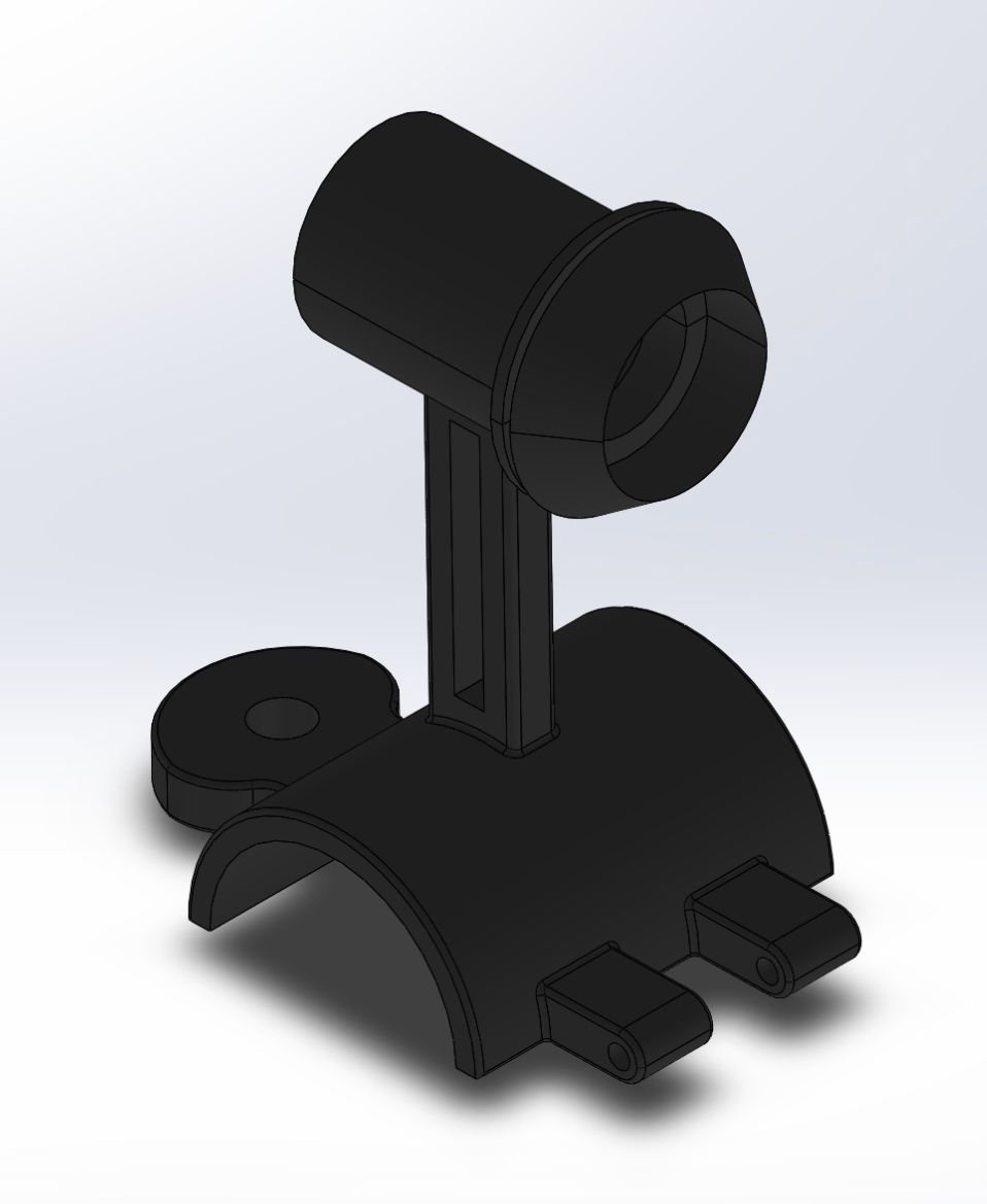 Optimized bike horn mount