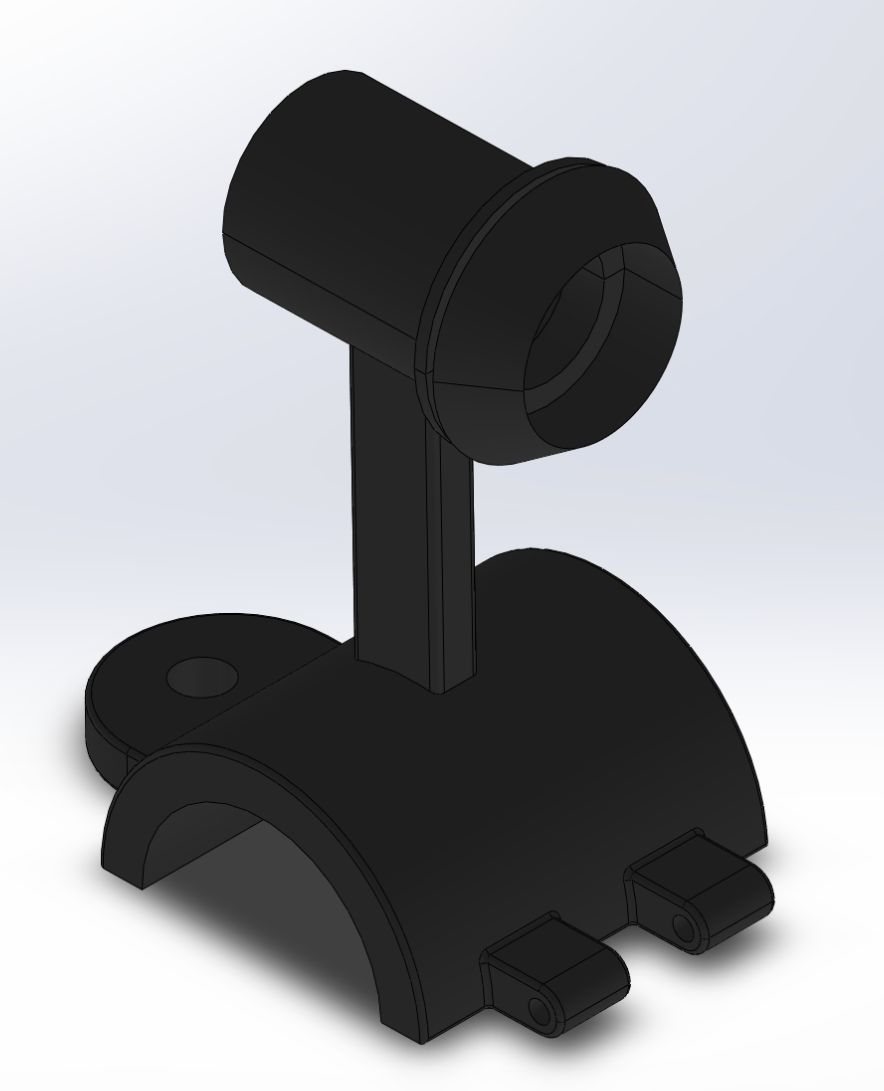 Selected parametric bike horn mount